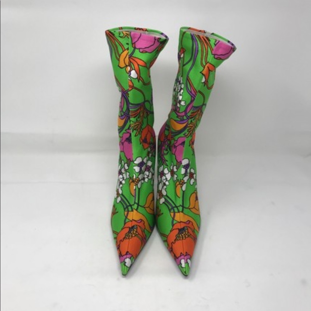 Balenciaga flora knife boots